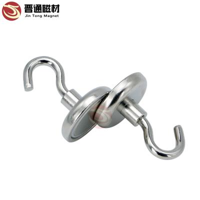 China Industrial Magnet D25mm Fridge Magnets With Pot Colorful Magnet Decorative Hooks Ndfeb Magnetic Hook for sale