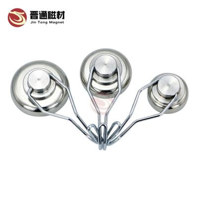 China Industrial Neodymium Magnet Hook 30Lb Magnet Swivel Swing Magnetic Strong Heavy Duty Hooks for sale