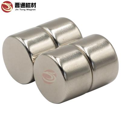 China Industrial Neodymium Magnet 10X15 Neodymium Cheap Prices Permanent Super Strong Cylinder Axial Magnetized Magnet for sale