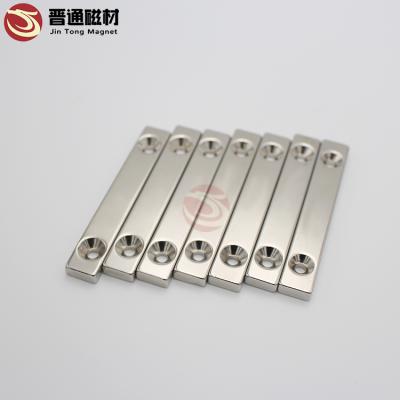 China Industrial Custom Cheap Price Countersunk Hole Magnet Block Square Size Screw Magnet NdFeB Magnet for sale