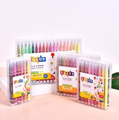 China 12/18/24/36 Colors Paint Soft Fine Marker Pens Watercolor Brush Tip For Kid Drawing for sale