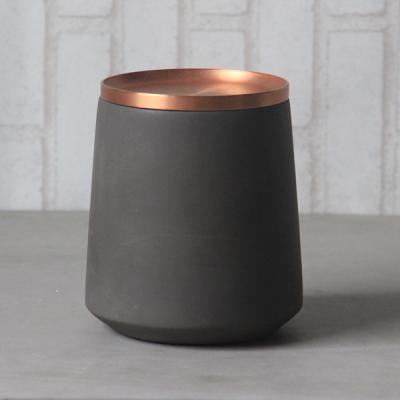 China Modern Indoor Concrete Modern Candle Jar Luxury Candle Jar for sale