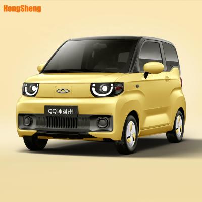 China 4 wheel high speed electric car 100km/h for city use Chery QQ electric car with air conditioner 9.6/13.9KWH for sale