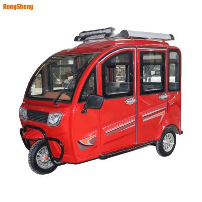 China Passenger closed 3 wheel electric tuktuk for couriers for sale