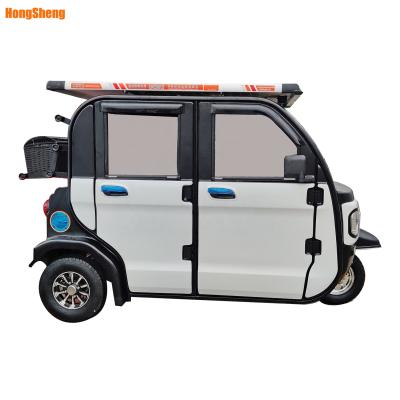 China Adult Electric Tuk Passenger 6 Passenger Electric Tricycle Tuk With Solar Panels for sale