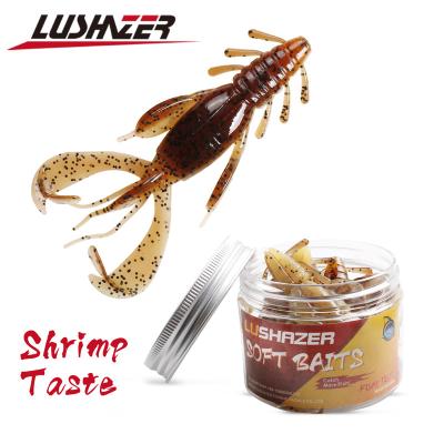 China PVC Softplasticlure Bass Double Tail Salt-Smell Isca Artificial Saruna Soft Lure Shrimp 6pcs/bottle10g/10cm for sale