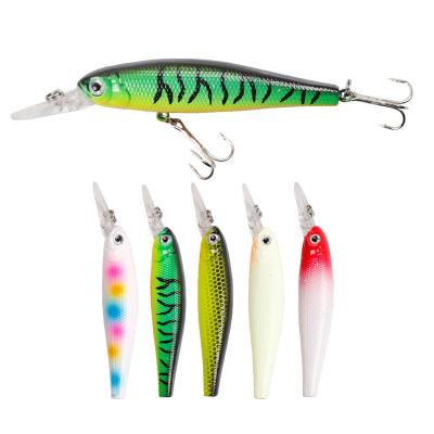 China Big Game Fishing LUSHAZER 5G/8.5CM Isca Minnow Trolling Artificial Lure With Hook Fishing Lifelike Swimming Hardbait for sale