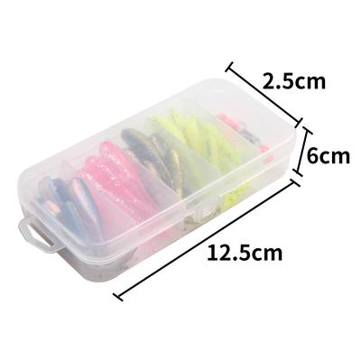 China 50pcs/set artculos de pesca durable carp soft function fish lures soft mine bass silicon fishing lure swim decory baits with hook for sale