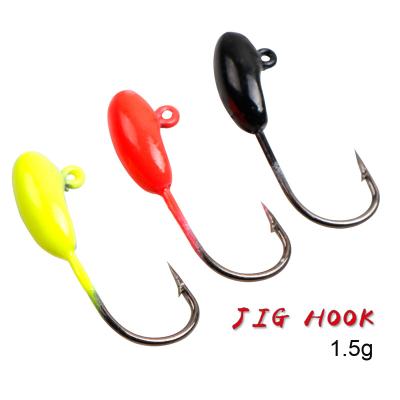 China LEAD Colorful Metal Carbon Metal Lures Mini Worm Hook Ice Fishing Tackle Weight 1.5G Feather Fishing Jigsmini Worm Hook Winter Jig for sale