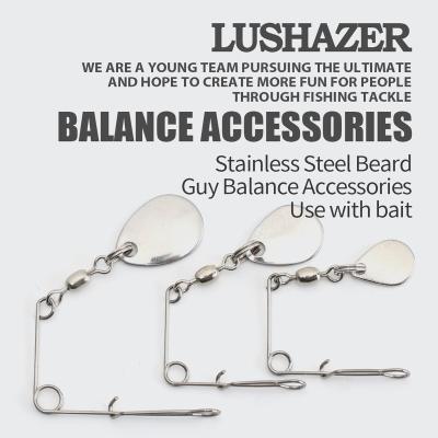 China LUSHAZER Balance Connector Group Durable High Quality Fishing Tackle Steel Wire Ladder Bracket Fishing Accessories Blades For Lure Bait for sale