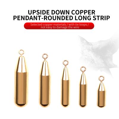 China LUSHAZER Sinker tackle 1.8/3.5/5/7/10g wholesale accessories sinker copper bearing swivel copper fishing spinner for sale