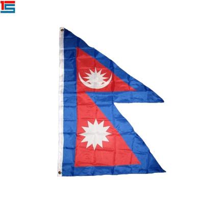 China FLYING 3*5ft 100% Polyester Nepal National Country Flags for sale