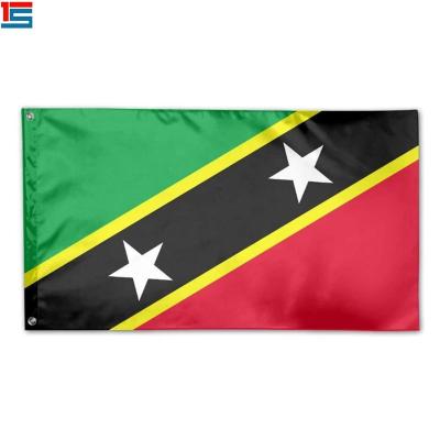 China FLYING 3*5ft 100% Polyester Saint Kitts and Nevis National Country Flag for sale