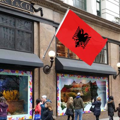 China Wholesale Hanging Decoration 3X5ft Polyester Albania Flag Indoor And Outdoor Custom All Size National Country Flag for sale