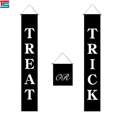 China Trick or Treat Halloween Hanging Banner 3PCS Set Home or Office Decor Ready to Hang for sale