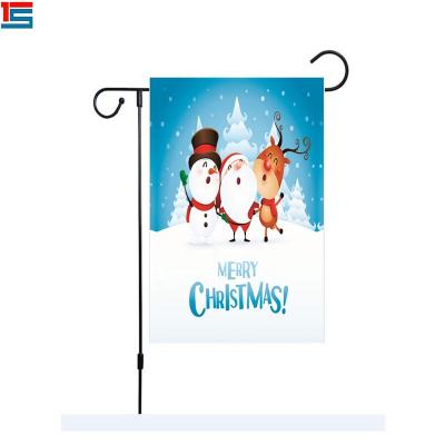 China Marriage favors & Bridal Party Gifts Winter Merry Christmas Custom Size 3 Layers Garden Flag for sale