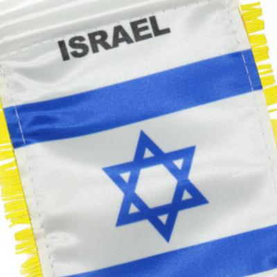 China Top Selling Event FLYING 14x21CM Israel Mini Flag For,Wholesale Israel State National Flag/Country Flag for sale