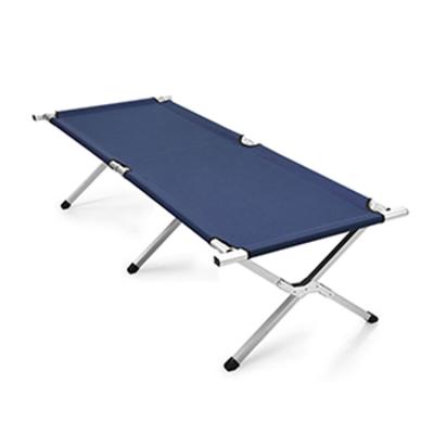 China Portable Outdoor Picnic Army Cot Folding Camp Cradle Ultralight Single Aluminum Military Camping Bed 100-120kgs for sale