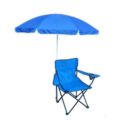 China beach chair Easy-carry single armchair fold up kids folding picnic beach camping chair with umbrella for sale