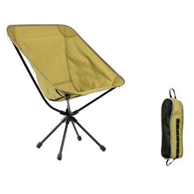 China Easy-carry Outdoor Portable Small Lightweight Compact Swivel Fishing Foldable Revolving Camping Chair for sale