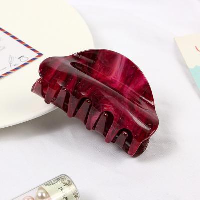 China New hairpin fashion hairpin hairpin hairpin acrylic colorful elegant female girl's shiny hair claw for sale