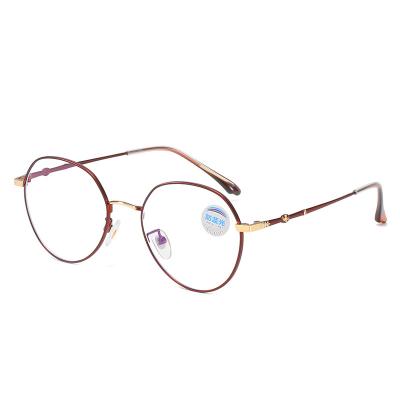 China Fashion New Style Spectacle Frame 8211 Metal Frame 8211 Retro Full Rim Optical Sight Glasses Anti Blue Light Glasses for sale