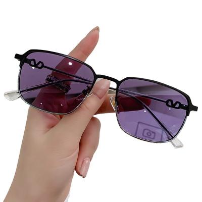 China For Reading Glasses 8254 New Retro Vintage Metal Glass Optical Frame Anti Blue Light Glasses Hot Photochromic Computer Unisex Glasses for sale