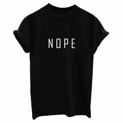 China 2021 Breathable Round Neck Short Sleeve Loose NO Letter Print Women T-Shirt for sale