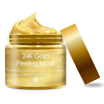 China Anti Aging Moisturizer Private Label Organic Skin Care Peel Collagen Mask 24k Gold Peeling Facial Mask for sale