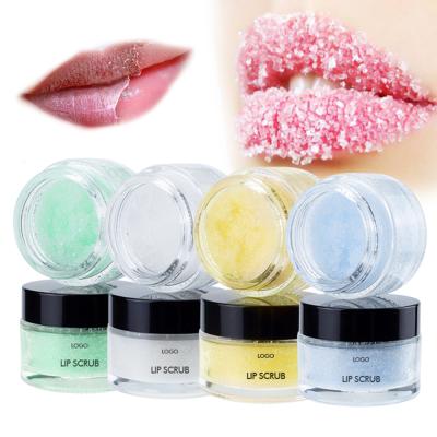 China Exfoliator Lip Scrub Private Label Sugar Dark Lip Care Wholesale Natural Organic Exfoliator Turmeric Lightening Lip Scrub for sale