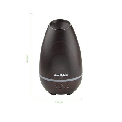 China Color Changing Cool Light Portable Wood Portable Car Air Mist Humidifier USB Air Spray LED Indoor Ultrasonic Humidifiers for sale