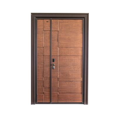 China Retro Front Entry Cast Aluminum Strong Primary-Secondary Doors Villa Exterior Entrance For Bullet Proof Designs AR-A007 for sale