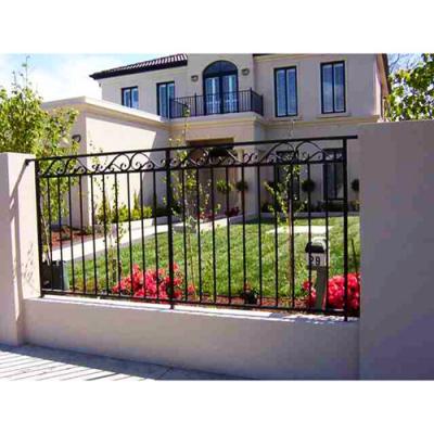 China Modern Fashion Barrier Wrought Iron Fence Black Panel AR-F024 for sale