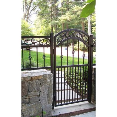 China New Modern Wrought Iron Door For Exterior House AR-F006 for sale