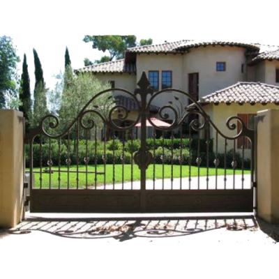 China Modern luxury high quality villa security wrought iron gate AR-F007 for sale