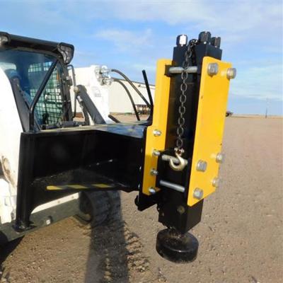 China Q345B Wood Post Driver Skid Steer Vibrating  For Mini Excavator for sale