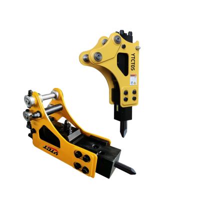 China Light Duty Side Type Rock Hydraulic Concrete Breaker Digging For 4-15 Ton Mini Excavators for sale