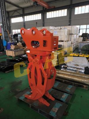 China 42CrMo Log Grapple Yakai CTHB Hydraulic Wood Grapple For 1-30ton Excavator for sale