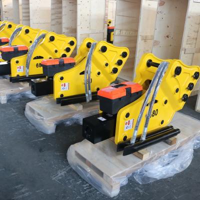 China 20CrMo Backhoe Loader Breaker Yakai CTHB40 Banana Type Hydraulic Breaker Hammer for sale