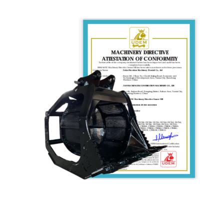 China Ytct Hitach Excavator Gravel Screening Bucket Soil Stones Rotary Screen Bucket Te koop