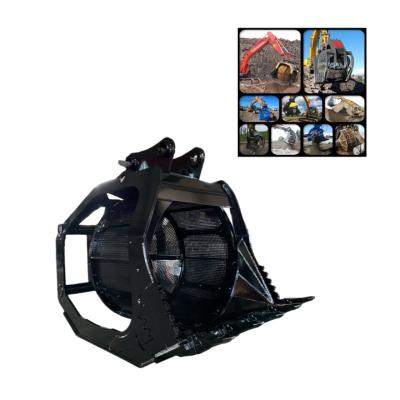 China Excavator Rotating Screening Bucket 33t Rotating Skeleton Bucket Te koop