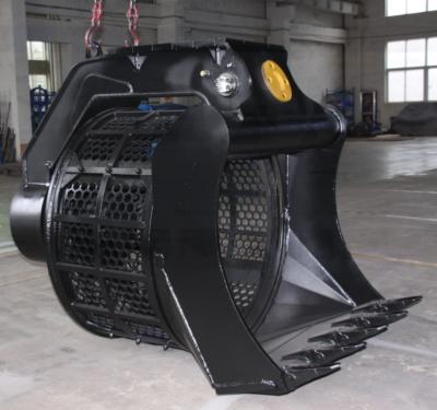 China 2.1m3 grondrooster voor Landbouw van Graafwerktuigscreening bucket 1500kg Te koop