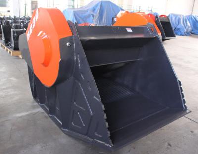 China NM400 Concrete Crusher Attachment 0.8m3 Excavator Grapple Bucket for sale