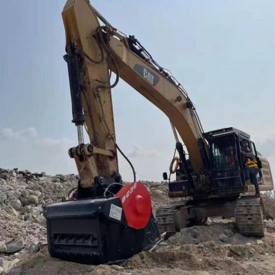 China 3.5 Ton Digger Crusher Bucket Hardox 400 Graafwerktuig Rock Crusher Te koop