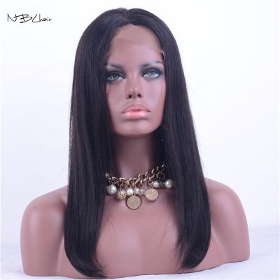 China NBL Human Hair 100% Virgin Human Hair Swiss Transparent Straight Wave Brazilian Straight Wig HD Full Lace Wigs For Black Women for sale