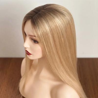 China Ash Double Drawn Virgin Human Straight Silk Jewish Kosher Hair Full Lace Wigs Top Popularity Base Popularity Free Sample for sale