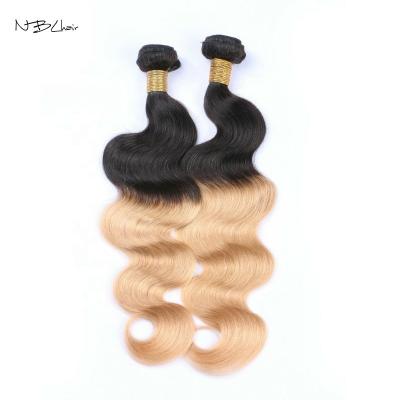 China Body Wave Sale Color 1B 27 Ombre Brazilian Indian 100 Brazilian Peruvian Indian 100 Hair Extension Weave Raw Bundle With Closures for sale