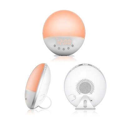 China Choice of 8 Sounds or Record Voice Wake Up Too Sound Sunrise Bedside Lamp Wake Up Light Alarm Clock Amazon Choice Baby Sleep Trainer Kids Christmas Gifts for sale