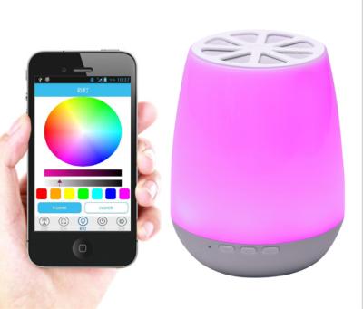 China Rechargeable Portable LED Room RGB Color Changing Smart Night Light Sound Machine for sale