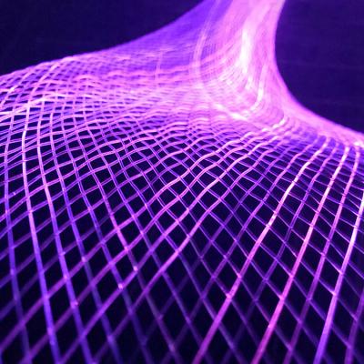 China Modern Decoration Light String Christmas Tree Led Outdoor Colorful Decorative Waterproof Fiber Optic Mesh Net Light Netting Light for sale